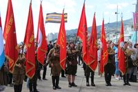 Ялтинцы празднуют день освобождения Ялты от фашистов 