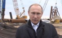 Путин в Ялте: строительство Крымского моста идет хорошими темпами