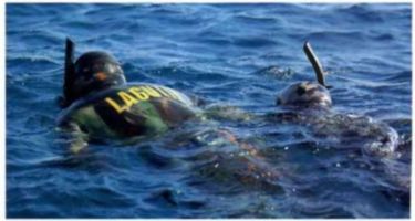 Крымские пограничники спасли водолаза, которого команда забыла в море