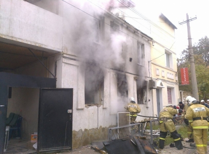 В Евпатории в частном доме из-за утечки газа произошел пожар