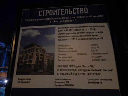 В центре Ялты возведут гостиницу, выполненную в старинном стиле