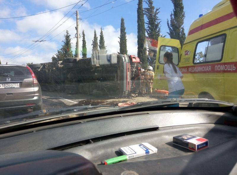 авария на повороте на Изобильное