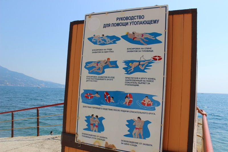 В Ливадии и Приморском парке пляжные территории заставлены лежаками (фото)