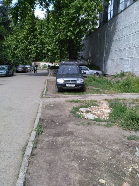 парковка в центре Ялты