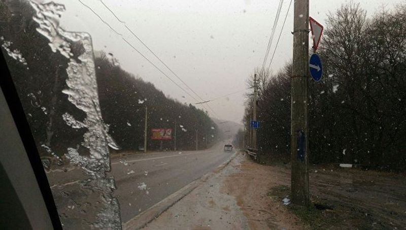 снег на перевале