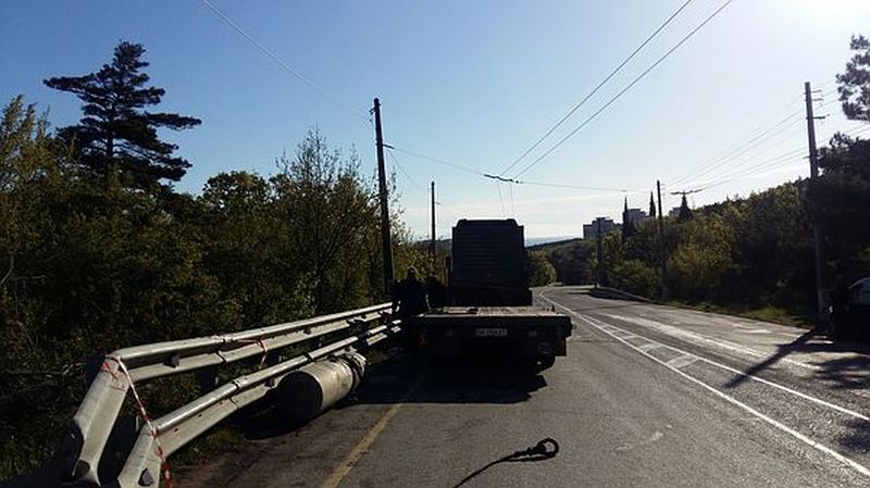 Фура под Алуштой
