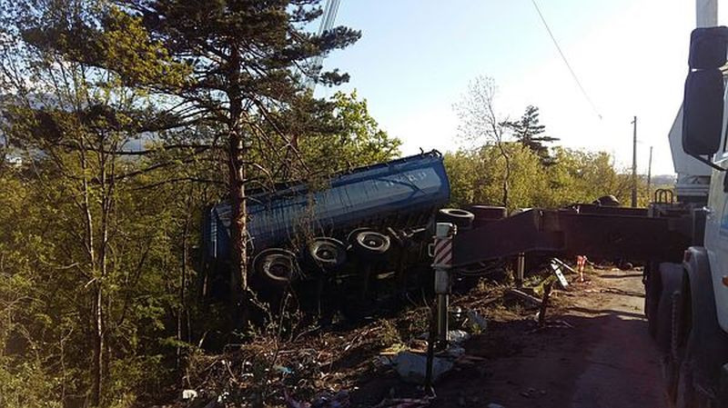 Фура под Алуштой