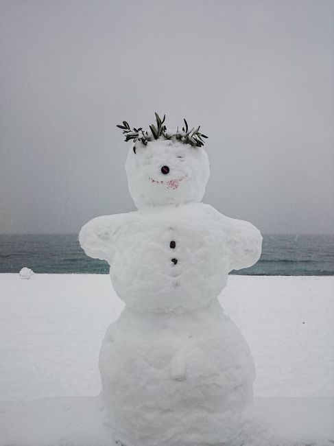 Снеговики в Ялте