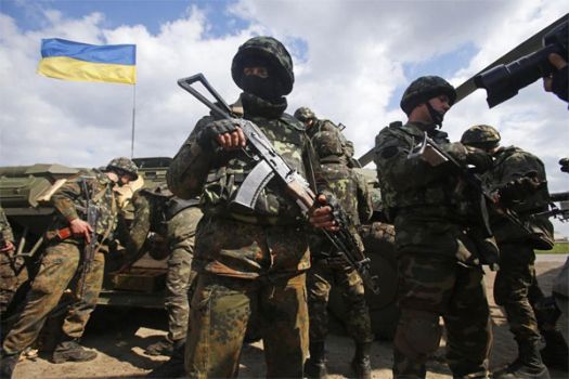 Украинские военные 