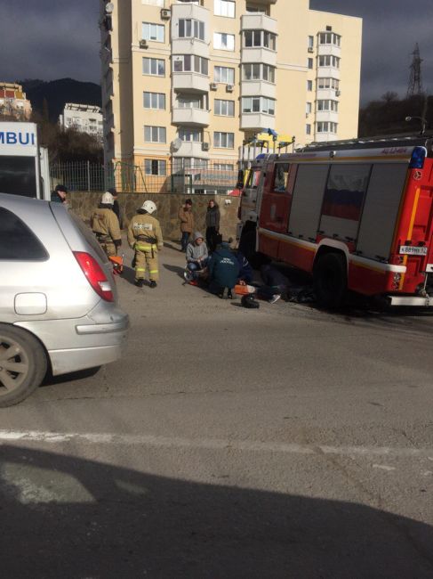 ДТП в Ялте в районе Изобильной