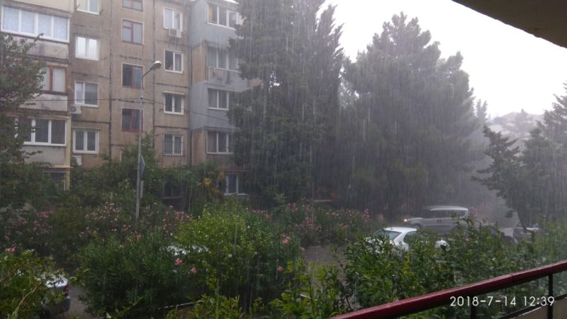 Ливень в Ялте