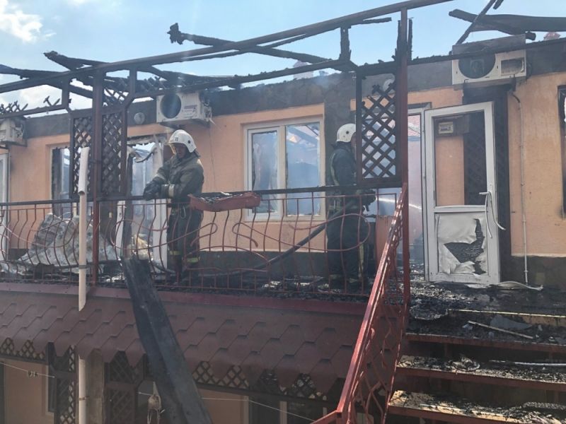 пожар в Евпатории