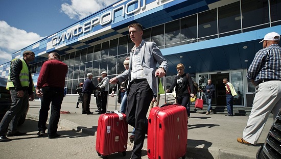 Турист в Крыму