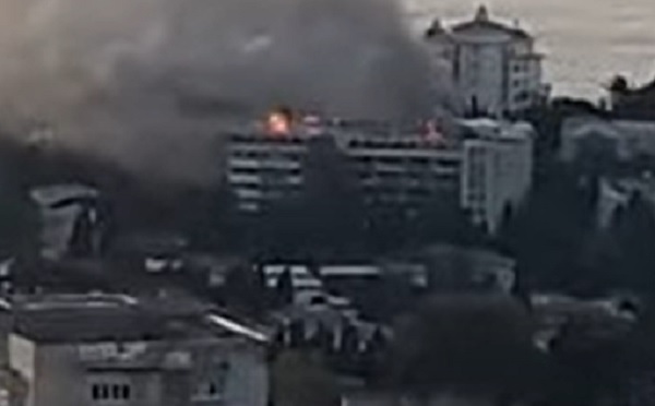 Пожар в санатории в Ялте