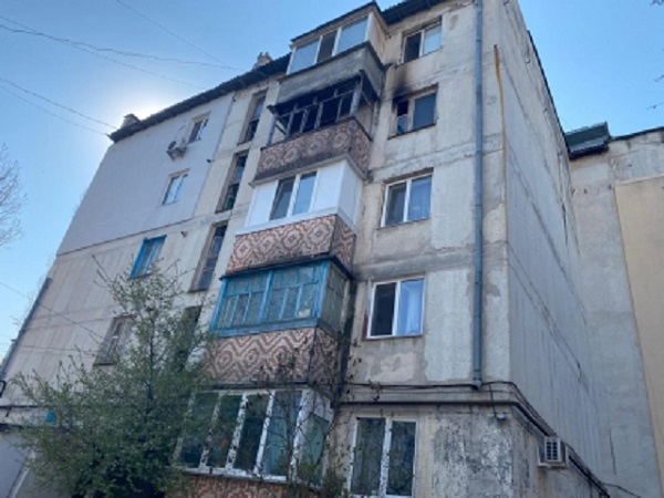 Пожар в Крыму