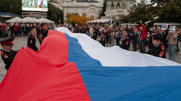 Флаг России в Ялте