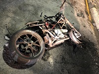 Мотоциклист в Ялте врезался в дорожное ограждение и сбежал