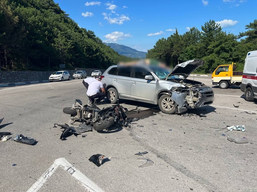 dtp moto vozle gaspri