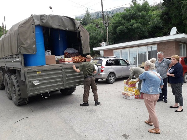 Очередной гуманитарный груз был отправлен из Ялты в Херсонскую область