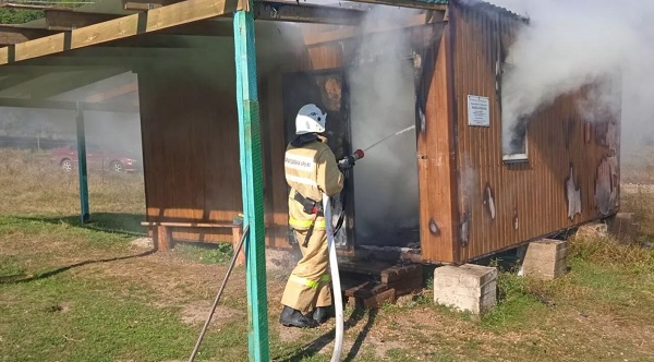В Бахчисарайском районе горела часовня
