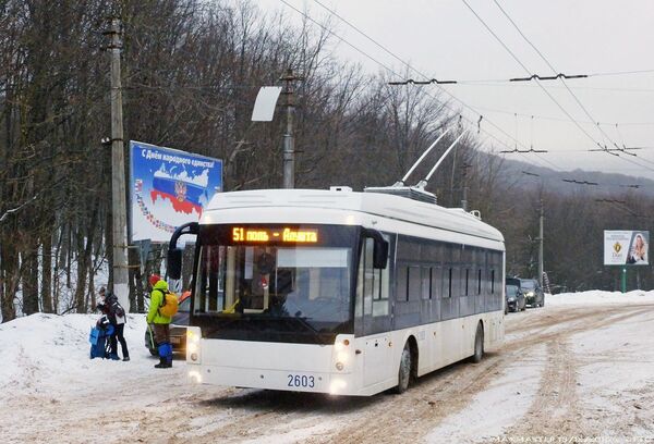 Движение междугородных троллейбусов в Крыму возобновлено
